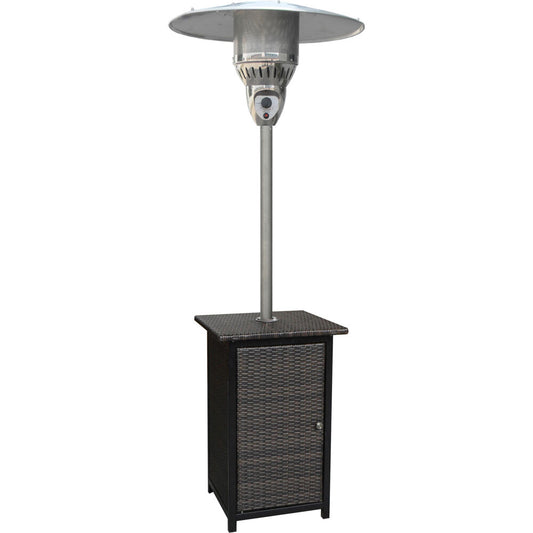 Hanover - Square Wicker Patio Heater, 7' tall, Propane, 48,000 BTU - Patio Heaters - HAN020BRWCK