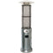 Hanover - Patio Heaters With Cylinder flame glass patio heater, 6' tall, propane, 34,000 BTU - Stainless steel - HAN030SSCLL