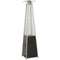 Hanover - Pyramid Flame Glass patio heater, 7' tall, propane, 42,000 BTU with Cover - Patio Heaters - HAN101BLKL