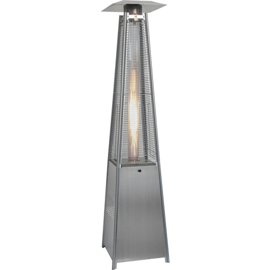 Hanover - Pyramid Flame Glass patio heater, 7' tall, propane, 42,000 BTU - Patio Heaters - HAN102SSL
