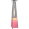 Hanover - Square Patio Heater, 7' Tall, Propane, LED Flame Glass, 42,000 BTU - Patio Heaters - HAN110SS
