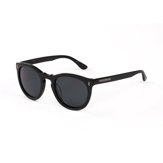 Hang Ten Gold Apparel : Eyewear - Sunglasses Hang Ten Gold The Dandy-Metallic Black/Grey Lens