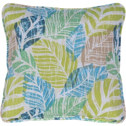 Hanover Accessories Hanover - Hanover Toss Pillow Palm Pattern - Green/Blue