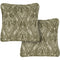Hanover Accessories Hanover Toss Pillow Medalian Pattern Set of 2 - Medow Green