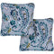 Hanover Accessories Hanover Toss Pillow Paisely Pattern Set of 2 - Grey/Blue
