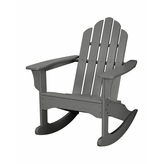 Hanover Adirondack Chairs Hanover - Hanover All-Weather Adirondack Rocking Chair - Grey | HVLNR10GY