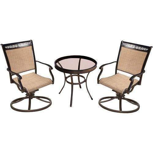 Hanover Bistro Set Hanover Fontana 3-Piece Bistro Set