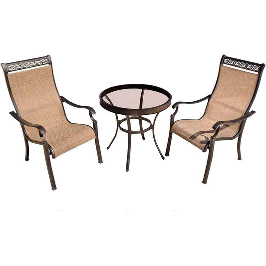 Hanover Bistro Set Hanover Monaco 3-Piece Bistro Set, MONDN3PCG