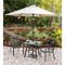 Hanover Bistro Set Hanover - Pemberton 3pc: 2 Alum Dining Chairs and 1 30" Sq Glass Table