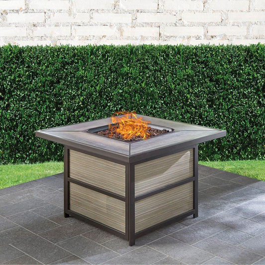 Hanover Coffee Table Hanover Chateau 40,000 BTU Gas Fire Pit Coffee Table