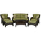 Hanover Conversation Set Hanover - Strathmere 6-Piece Lounge Set in Cilantro Green