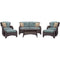 Hanover Conversation Set Hanover - Strathmere 6-Piece Lounge Set in Ocean Blue