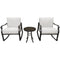 Hanover Deep Seating Hanover - Denver 3pc Seating Set: 2 Cushioned Rocker Chairs and Glass Side Table