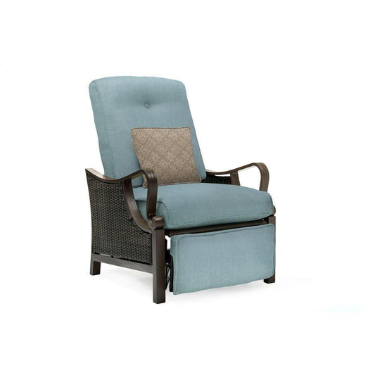 Hanover Deep Seating Hanover Ventura Outdoor Luxury Recliner in Ocean Blue