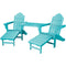 Hanover Dining Hanover - Hanover All-Weather Rio 3pc Tete-a-Tete: 2 AdChr w/Ott, Tete-a-Tete Tbl