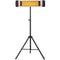Hanover Electric Outdoor Heaters Hanover - 34.6" Electric Carbon Lamp w/Three Heat Levels, Remote and Tripod Stand