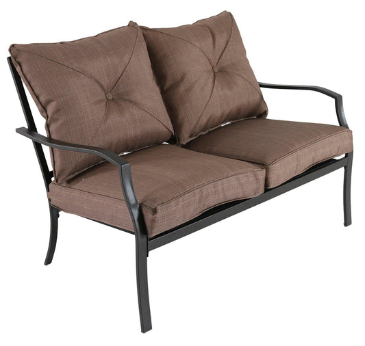 Hanover Fire Pit Chat Set Hanover - Palm Bay 5pc Fire Pit: Loveseat, 2 Side Chairs, Coffee Tbl, Fire Pit