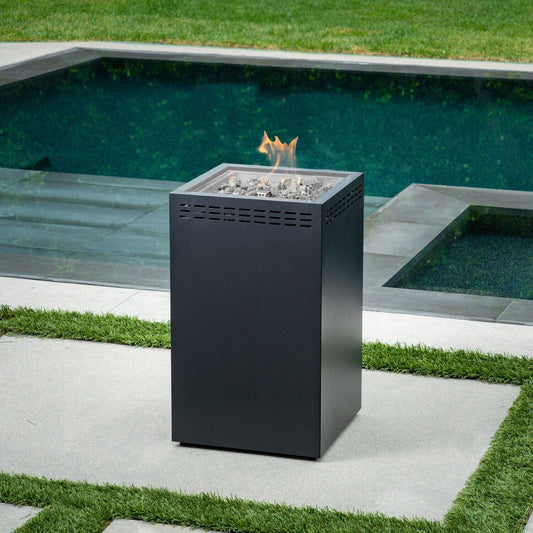 Hanover Fire Table Hanover - Firestyle Steel Fire Pit with Lava Rocks | 15.9x15.9| FIRESTYLE1PCFP