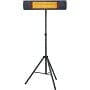 Hanover Hanover 34.6" Wide Electric Carbon Infrared Heat Lamp with Remote Control and Tripod Stand, Black, HAN1041ICBLK-TP