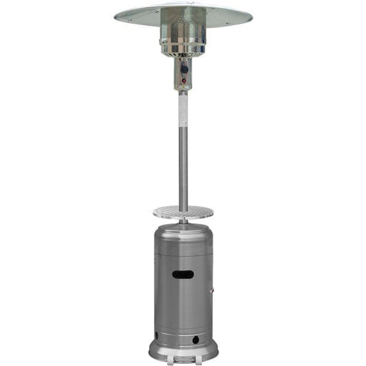 Hanover Hanover 7-Ft. 48,000 BTU Steel Umbrella Propane Patio Heater in Stainless Steel with Weather-Protective Cover