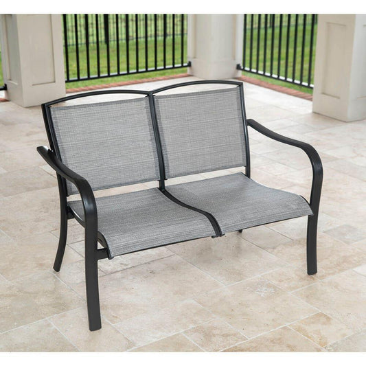 Hanover Hanover Foxhill All-Weather Commercial-Grade Aluminum Loveseat with Sunbrella Sling Fabric