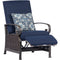 Hanover Hanover Madrid Wicker Adjustable Recliner in Navy Blue