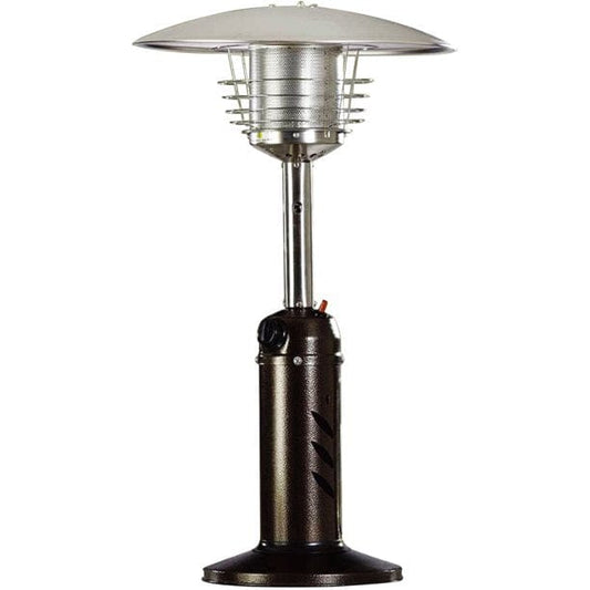 Hanover Hanover Mini Umbrella Tabletop Propane Patio Heater in Hammered Bronze