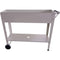 Hanover Hanover Portable Raised Garden Bed Planter Box w/ Wheels, Handle, and Shelf for Flowers, Herbs, Vegetables - Galvanized Steel, White
