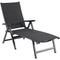 Hanover Hanover Regis Padded Sling Chaise in Gray
