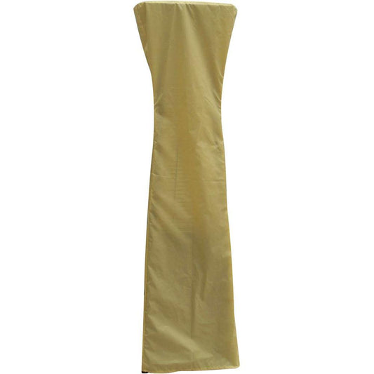 Hanover Heater Covers Hanover 7-Ft. 42,000 BTU Pyramid Propane Patio Heater in Stainless Steel with Weather-Protective Cover, HAN102SS-CV