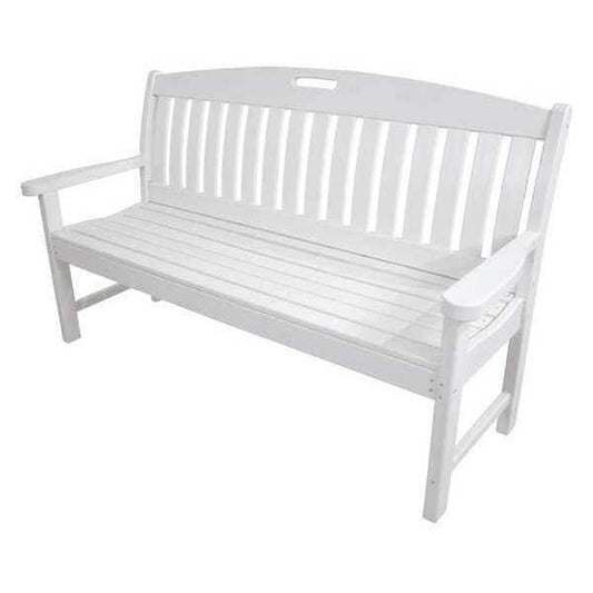 Hanover Outdoor Bench Hanover - Patio Porch Bench, 60 in., White