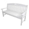 Hanover Outdoor Bench Hanover - Patio Porch Bench, 60 in., White