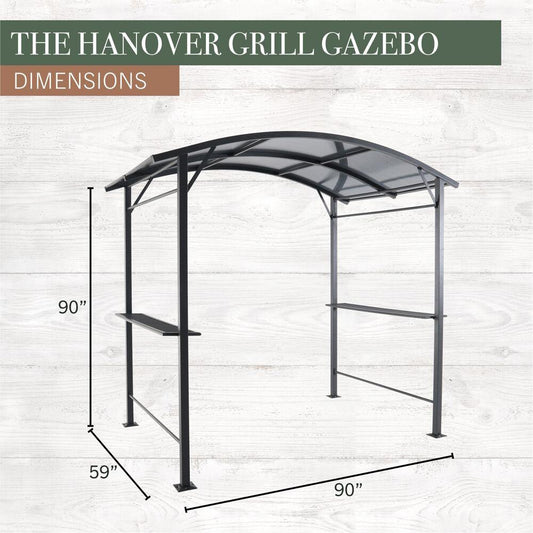 Hanover Outdoor Decor Hanover Hanover Grill Gazebo 90" x 59" x 90"