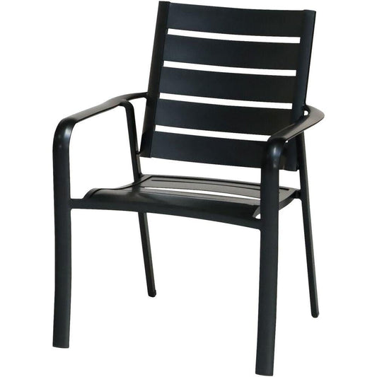 Hanover Outdoor Dining Chairs Hanover - Commercial aluminum slat back dining chair