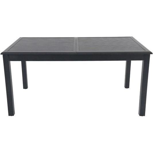 Hanover Outdoor Dining Set Hanover Cameron 7-Piece Expandable Dining Set with 6 Folding Sling Chairs and a 40" x 94" Table - CAMDN7PCFD-GRY