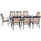 Hanover Outdoor Dining Set Hanover - Fontana 9-Piece Outdoor Dining Set with 8 Sling Chairs and a 42-In. x 84-In. Cast-Top Table