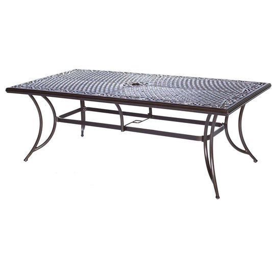 Hanover Outdoor Dining Set Hanover - Manor 9 Piece : 8 Sling Swivel Rockers, 42x84" Cast Table | MANDN9PCSW-8