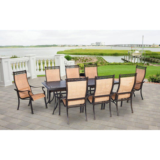 Hanover Outdoor Dining Set Hanover - Manor 9-Piece Outdoor Dining Set MANDN9PC