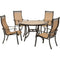 Hanover Outdoor Dining Set Hanover Monaco 5-Piece Outdoor Dining Set, MONACO5PC