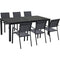 Hanover Outdoor Dining Set Hanover - Naples 7pc Dining Set: 6 Sling Back Chairs, 1 Aluminum Table
