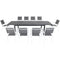 Hanover Outdoor Dining Set Hanover - Naples11pc: 10 Aluminum Sling Chairs, Aluminum Extension Table