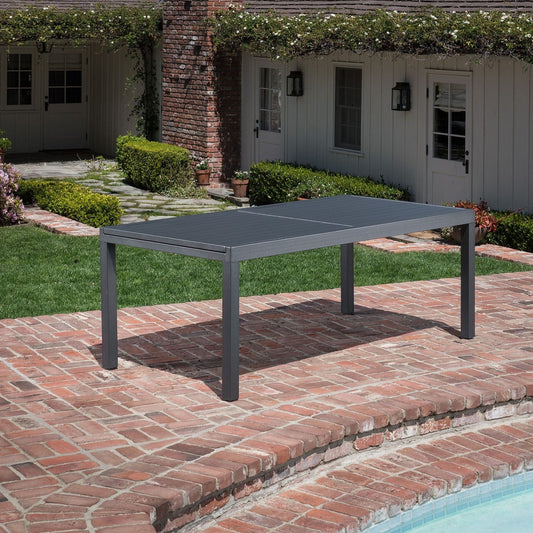 Hanover Outdoor Dining Set Hanover - Naples13pc: 12 Aluminum Sling Folding Chairs, Aluminum Extension Table