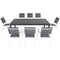 Hanover Outdoor Dining Set Hanover - Naples9pc: 8 Aluminum Sling Chairs, Aluminum Extension Table