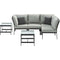 Hanover Outdoor Sectional Hanover - Murano 6pc Sectional: Right Corner, Left Corner, 2 Chairs, 2 Tables