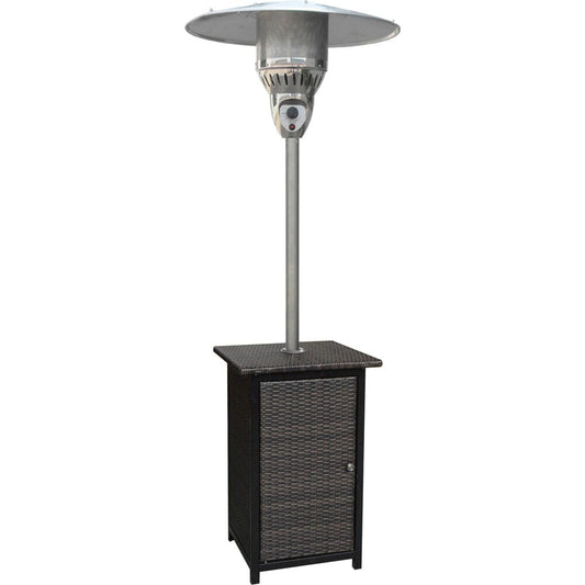 Hanover Patio Heaters Hanover - Square Wicker Patio Heater, 7' tall, Propane, 41,000 BTU