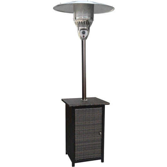 Hanover Patio Heaters Hanover - Square Wicker Patio Heater, 7' tall, Proppane, 41,000 BTU