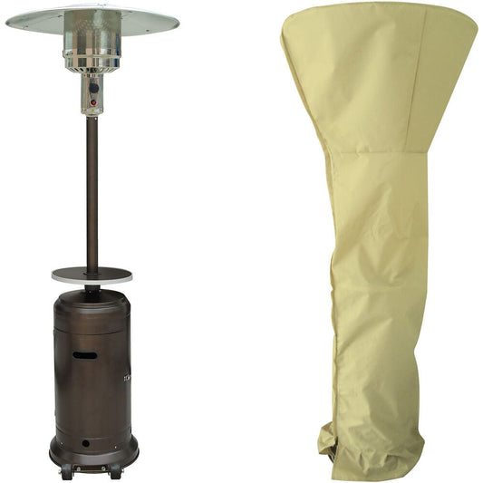 Hanover Patio Heaters Hanover - Steel Umbrella patio heater, 7" tall, propane, 48,000 BTU with Cover