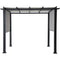 Hanover Pergola Hanover - 8 ft. x 10 ft. Metal Pergola with an Adjustable Gray Canopy