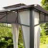 Hanover Pergolas & Gazeebos Hanover - Orianna 8'x8'8 Steel Soft Top Gazebo