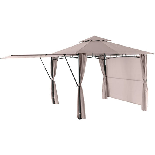Hanover Pergolas & Gazeebos Hanover - Sahara 9.8'x9.8' Steel Soft Top Gazebo with Pop Out